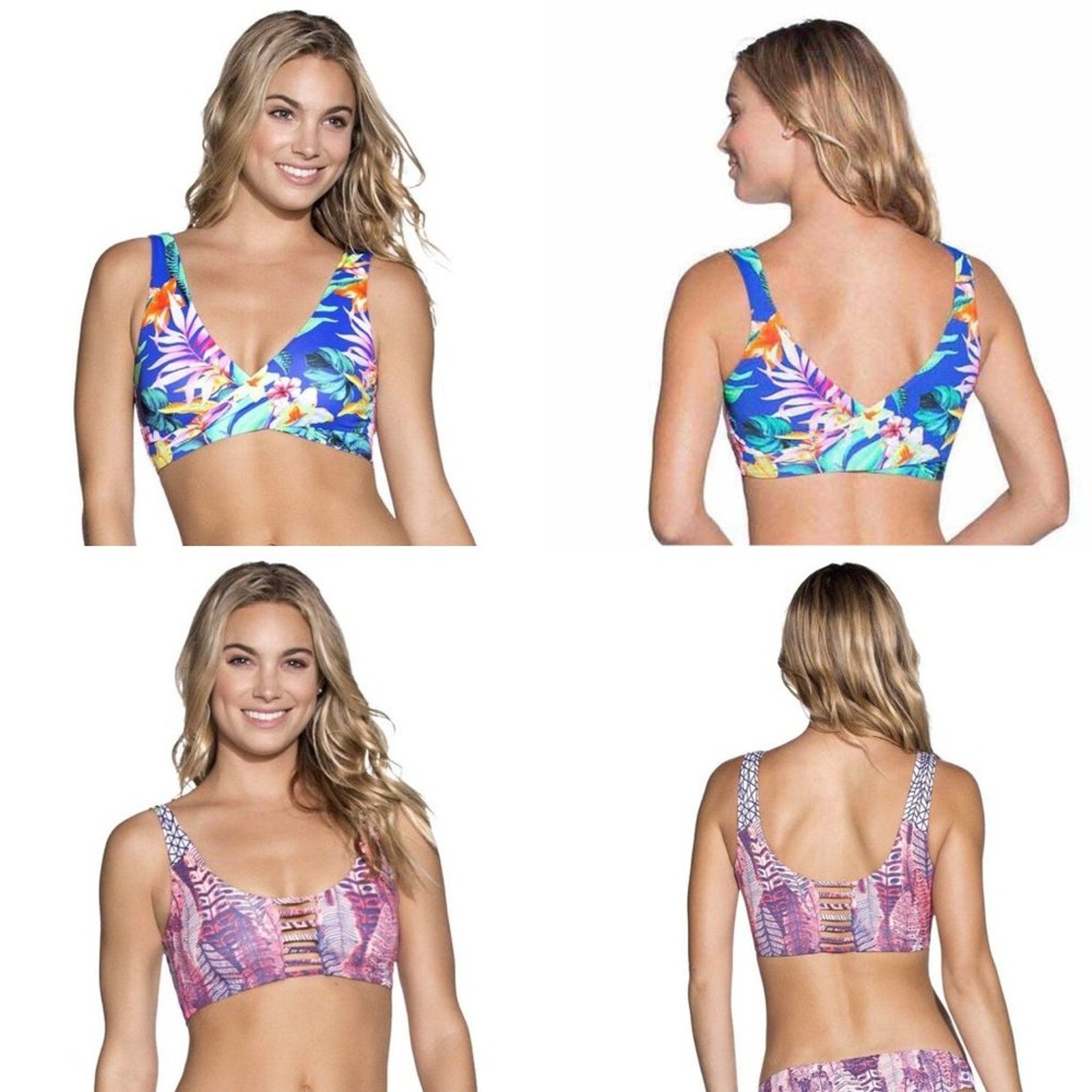 Maaji Festival Fleur 4 Way Fixed Halter Top | Front view