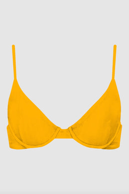 Acacia Swimwear Acacia Swimwear MANHATTAN Bikini Top - Mango - Underwire - XL - NWT – PerfectKini