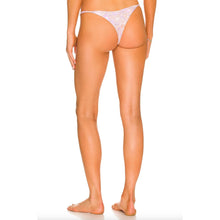 Back view of Acacia Neema Bikini Bottom Dahlai floral print, minimal coverage, cheeky fit.
