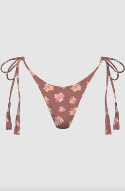 Acacia Swimwear Acacia Swimwear Lauie Bikini Bottom - Dulce - Floral Print Tie Side - Minimalist  – PerfectKini