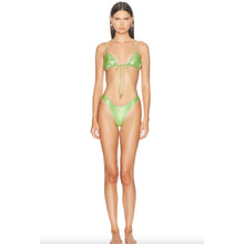 Heavy Manners x Elsa Hosk Triangle Front Tie Bikini Top in Tina Carlyle