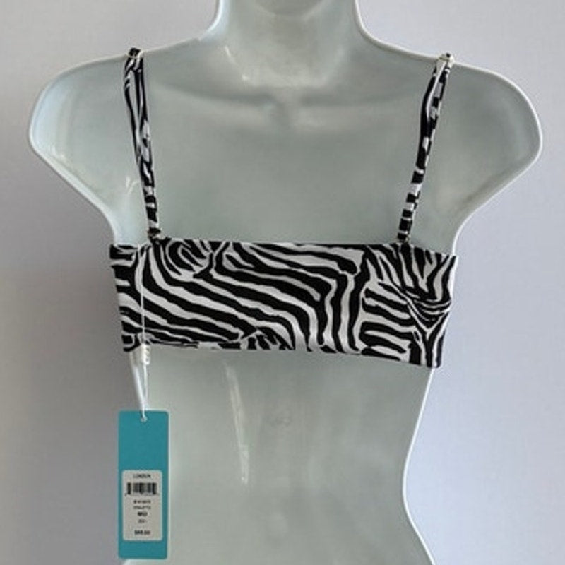 Beach Bunny Swimwear London Bralette Bikini Top - Zebra | Alternate view