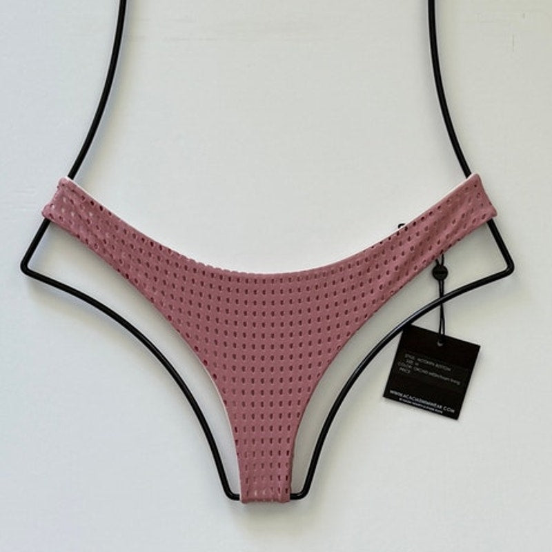 Acacia Swimwear Ho'okipa Bikini Bottom - Orchid Mesh | Front view