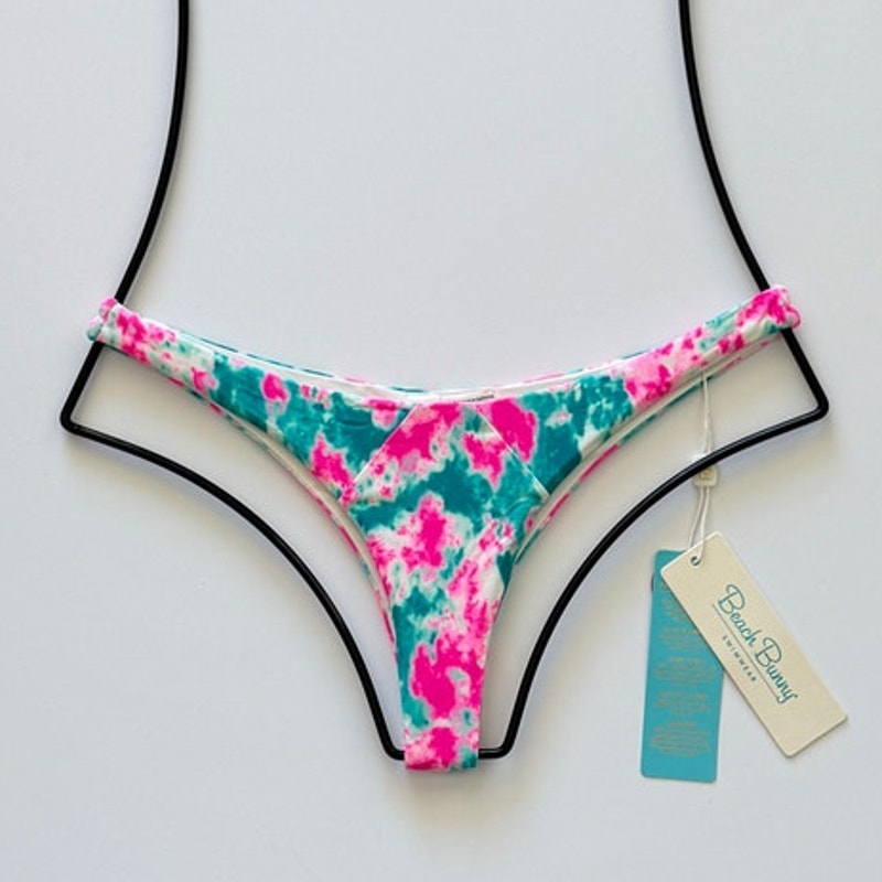 Beach Bunny Swimwear Sydney Tango Bikini Bottom - Tie Dye | Front view