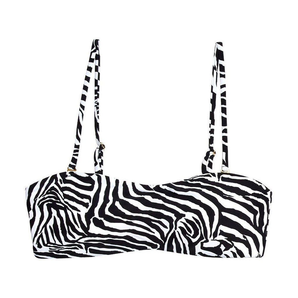 Beach Bunny Swimwear London Bralette Bikini Top - Zebra | Alternate view