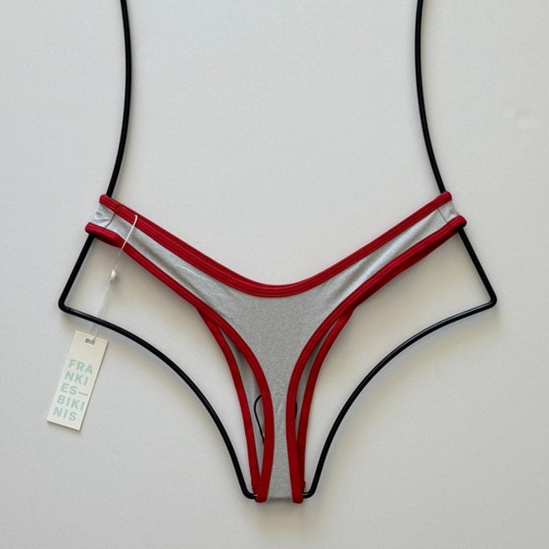 Frankies Bikinis Full Moon Micro Bikini Bottom – Cherry Mint | Alternate view
