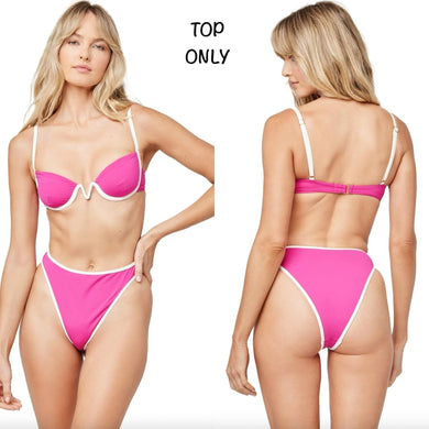 L Space L*Space Swimwear NICO Underwire Bikini Top - Bougainvillea Cream - L - NWT – PerfectKini