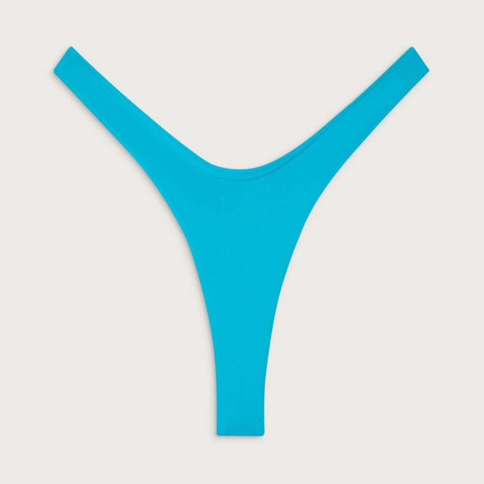 Frankies Bikinis Full Moon Micro Bikini Bottom – Morning Blue | Alternate view