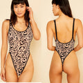 Cosabella Arietta Velvet Flock Bodysuit Teddy