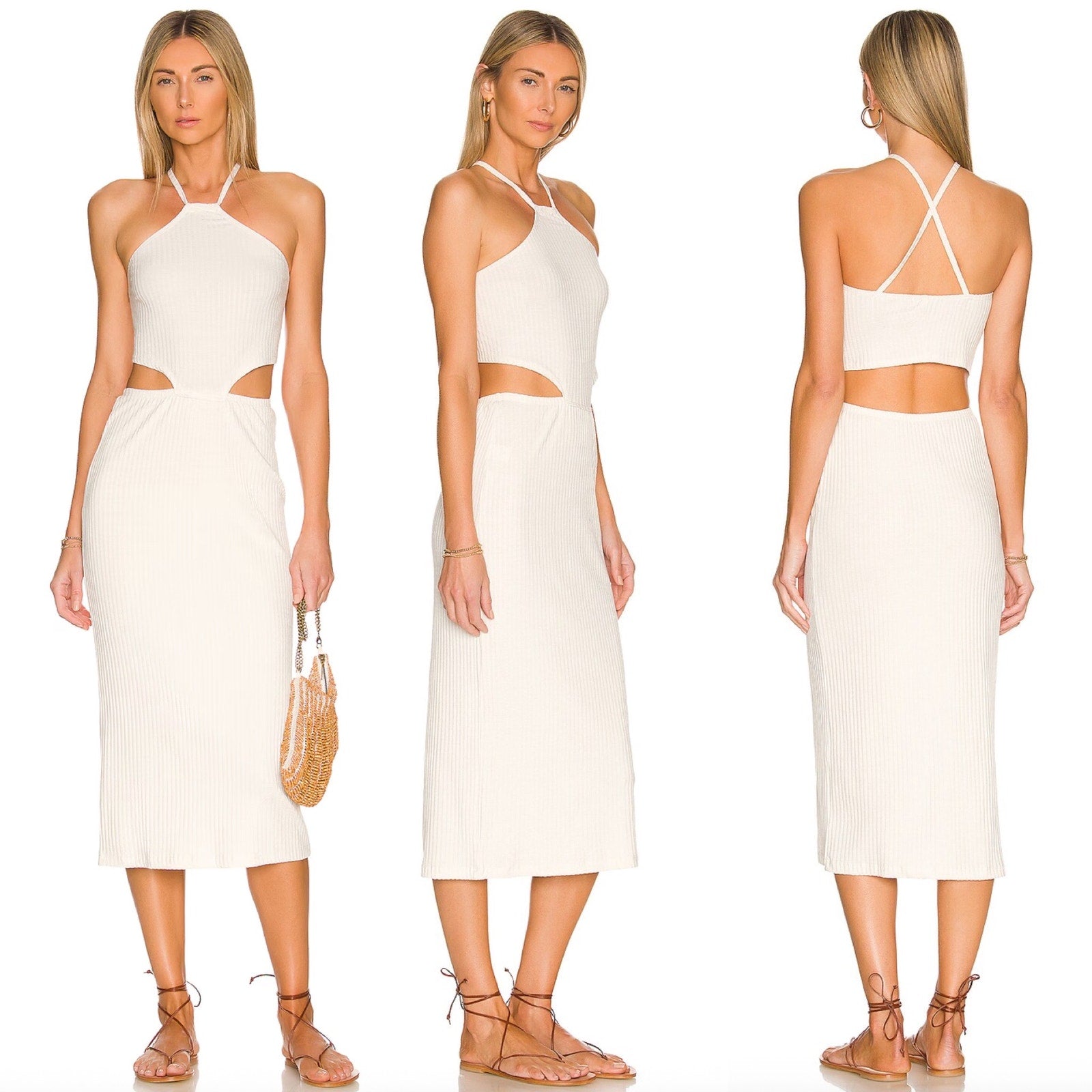 LNA Clothing Emmy Midi Dress