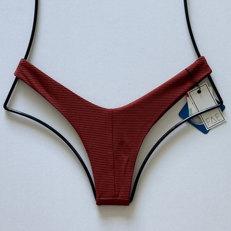 FAE Swim Vada Bikini Bottom - Clay | Alternate view