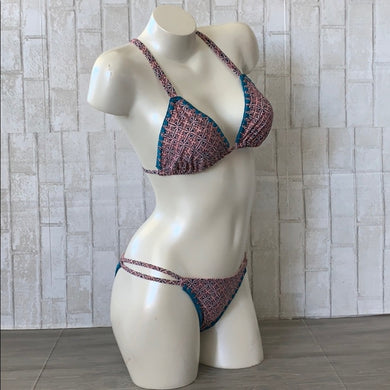 Mia Marcelle Mia Marcelle Pink Boho Bikini Set – PerfectKini