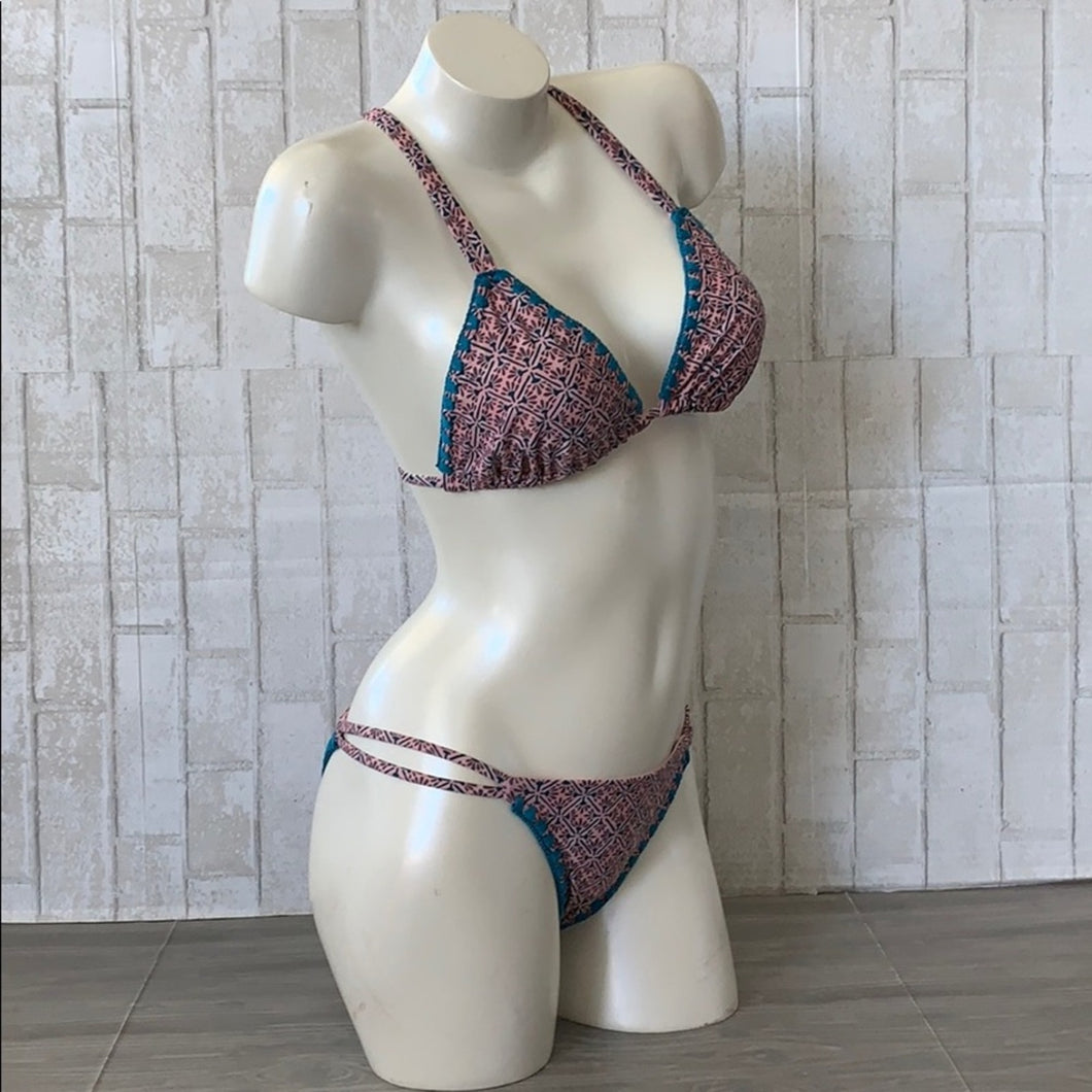 Mia Marcelle Mia Marcelle Pink Boho Bikini Set – PerfectKini