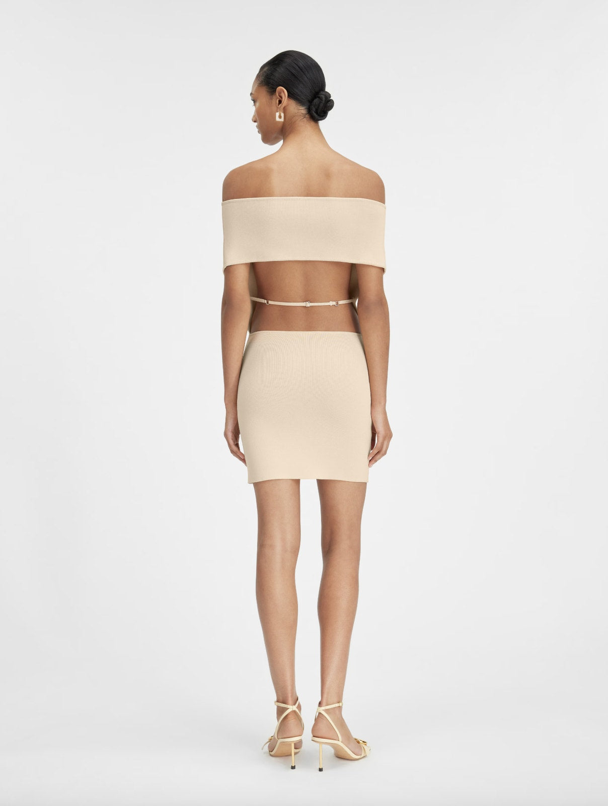 Jacquemus La Robe Cubista Light Yellow Mini Dress
