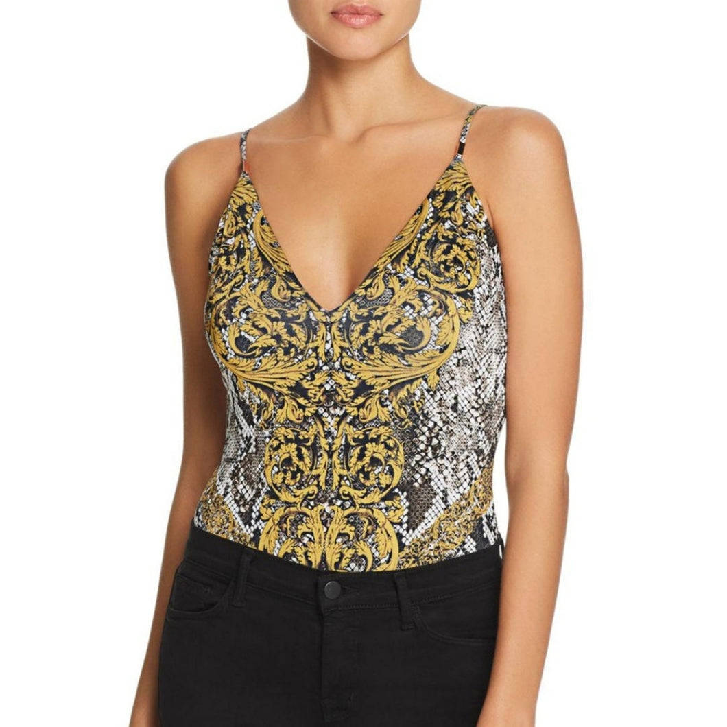 Guess Guess RAE BAROQUE Black Medallion Snake Bodysuit – PerfectKini