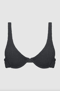 Acacia Swimwear Acacia Swimwear GENEVA Smocked Bikini Top - Licorice -  Underwire - XL - NWT – PerfectKini