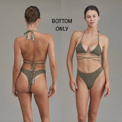 Acacia Swimwear Acacia Swimwear BRAZIL Smocked Bikini Bottom - HinaHina - High Cut - Large -  New – PerfectKini