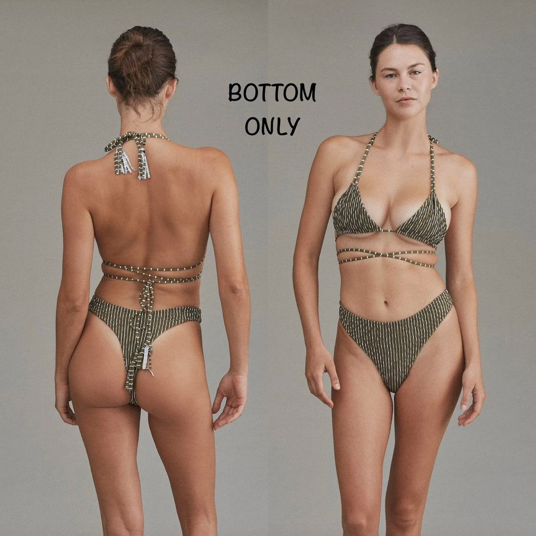 Acacia Swimwear Acacia Swimwear BRAZIL Smocked Bikini Bottom - HinaHina - High Cut - Large -  New – PerfectKini