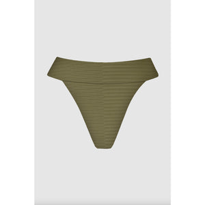 Acacia Swimwear Mateo Dual Ribbed Bikini Bottom - Cypress