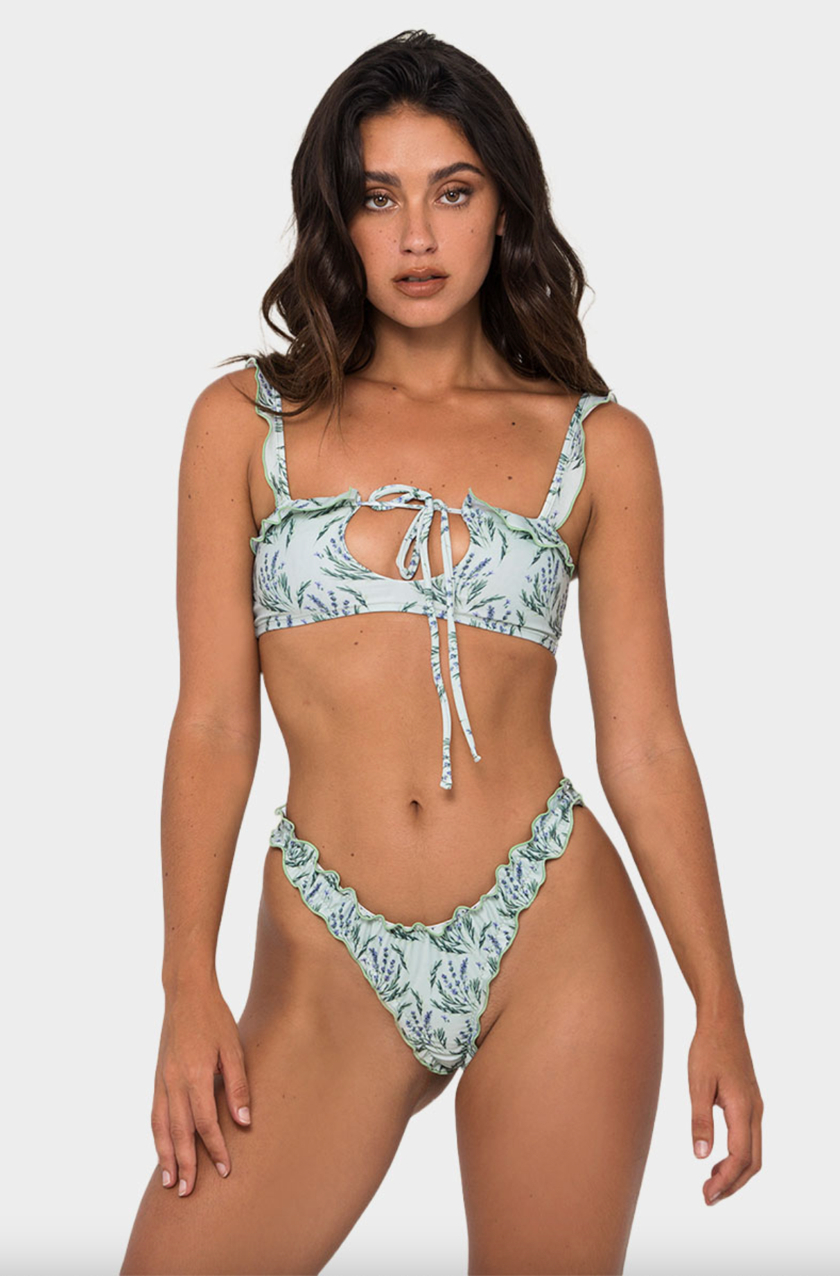 Khassani Bikini Top - Khassani Swimwear 'Alma' Bikini Top in Lavender