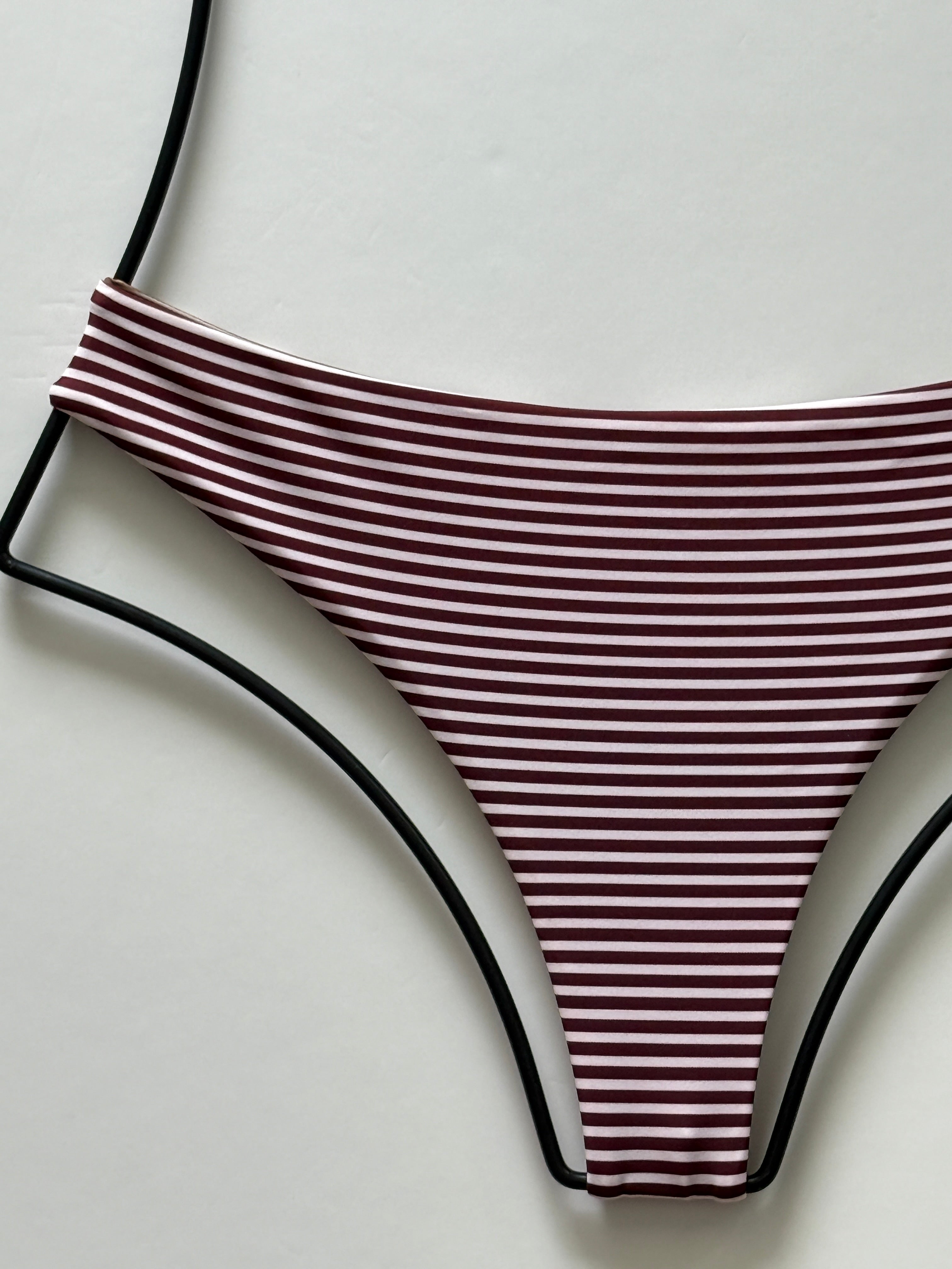 Acacia Swimwear Brazil Bikini Bottom - Carolina Stripe