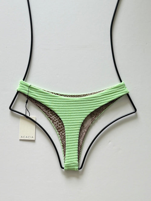 Acacia Swimwear Brazil Terry Ribbed Bikini Bottom - Naupaka