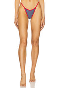 FAE Swim Jones Bottom - Denim & Red