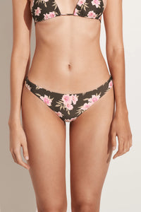 Floral bikini set on a neutral background