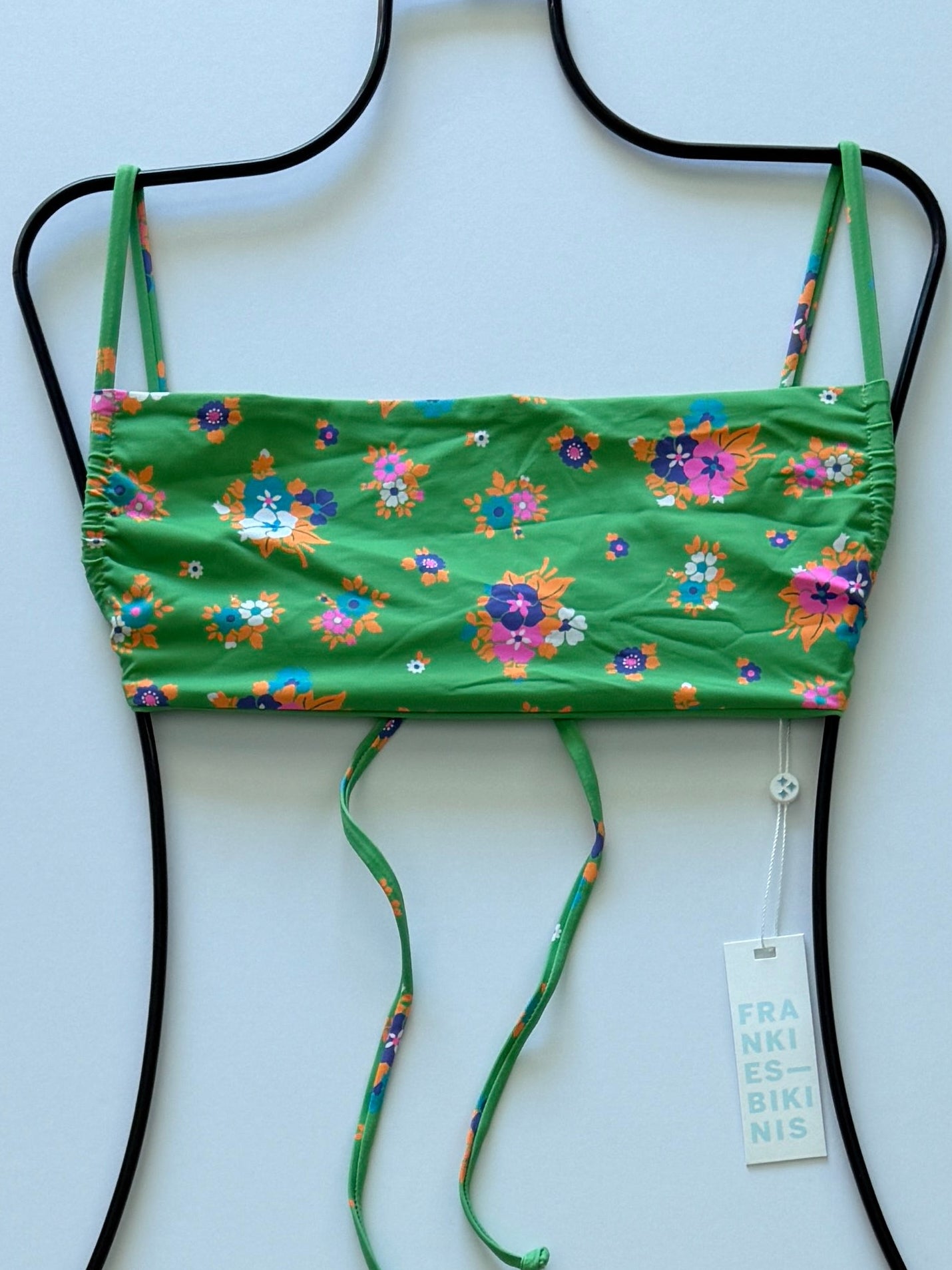 Frankies Bikinis Kailyn String Bandeau Bikini Top - Meadow | Alternate view