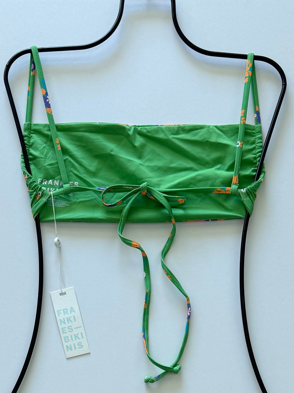 Frankies Bikinis Kailyn String Bandeau Bikini Top - Meadow | Alternate view