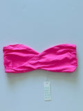 Frankies Bikinis Margo Strapless Bandeau Bikini Top - Pink Punch | Front view