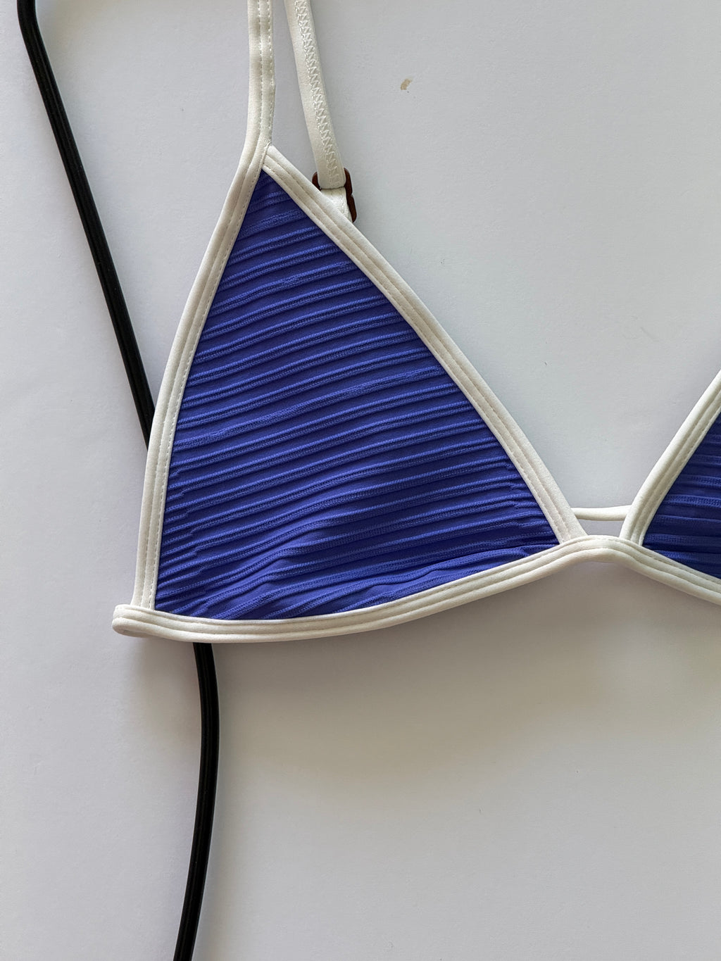 Acacia Swimwear Baja Piped Bikini Top - Lapis