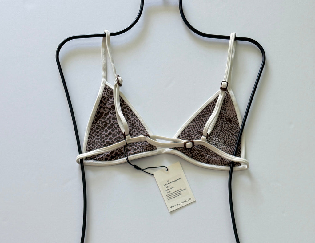 Acacia Swimwear Baja Piped Bikini Top - Lapis