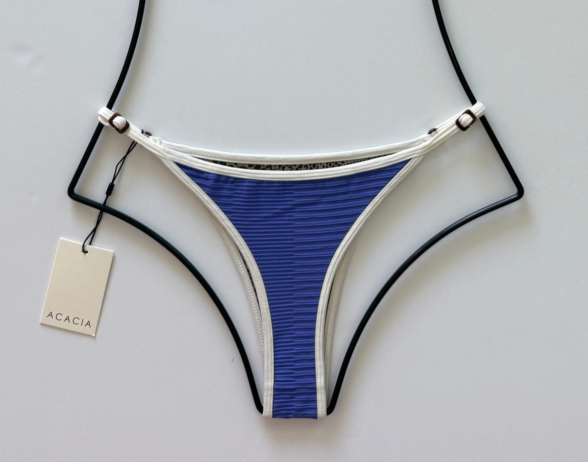 Acacia Swimwear Relle Piped Bikini Bottom - Lapis