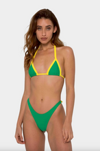Khassani Swimwear 'Lago' Thong Bikini Bottom in Green