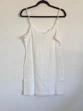 Leset Pointelle Tie Front Mini Dress – White