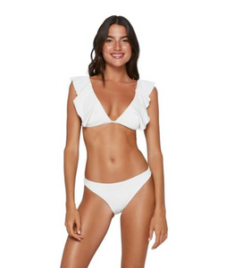 ViX Swimwear Milano Liz Bikini Top in Off White