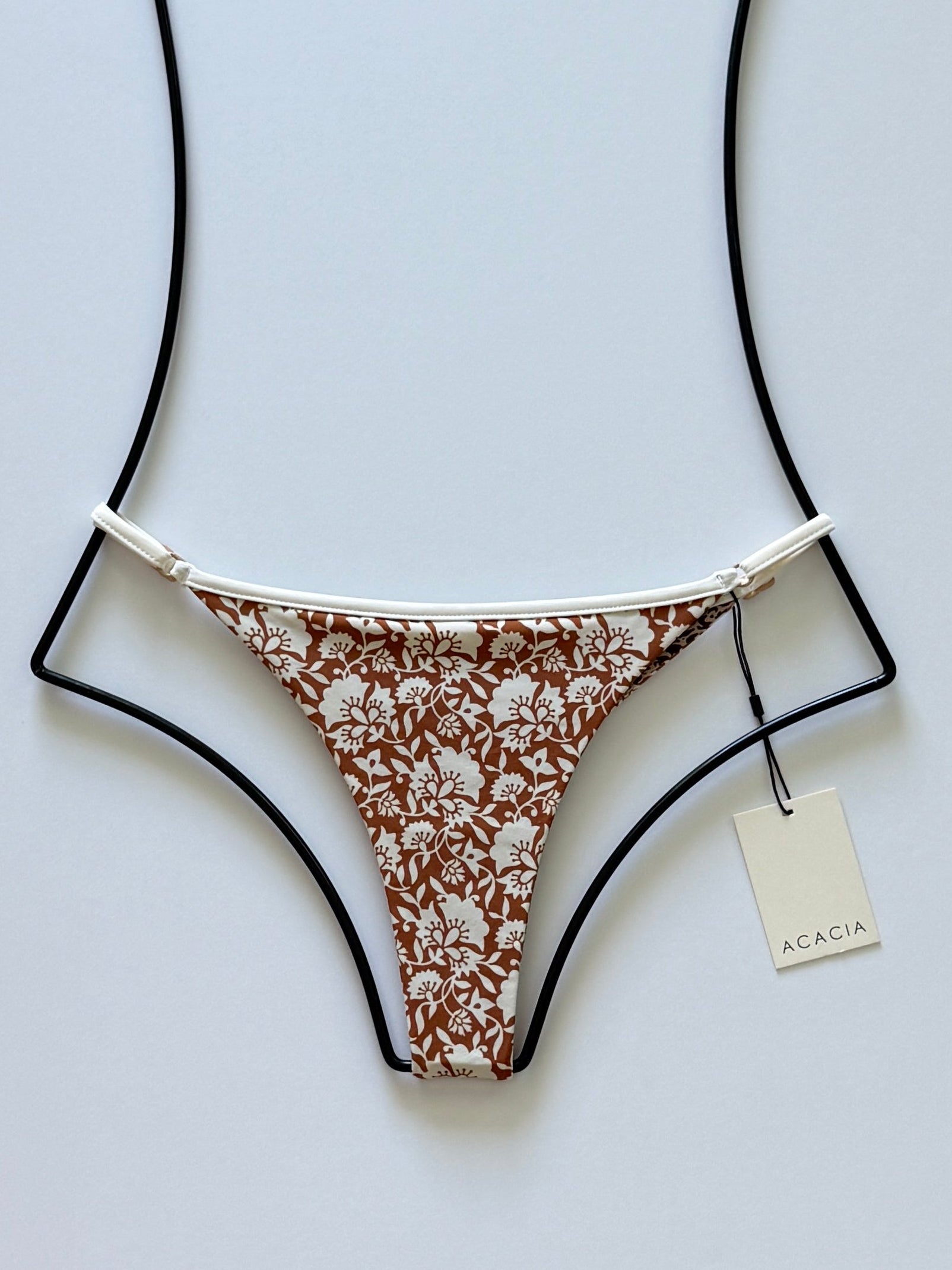 Acacia Swimwear Neema Piped Bikini Bottom - Autumn