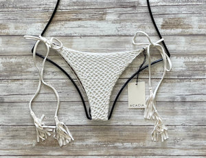 Acacia Swimwear 'Polihale' Bikini Bottom in Ivory
