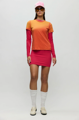 Cotton Citizen 'Capri' Mini Skirt in Fuchsia