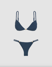 ViX Swimwear Firenze Gracie Bikini Top in Blue Grey