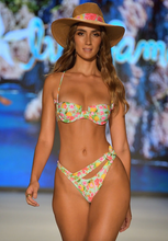Luli Fama 'Limoncello' Sweetheart Balconette Bikini Top in Multicolor