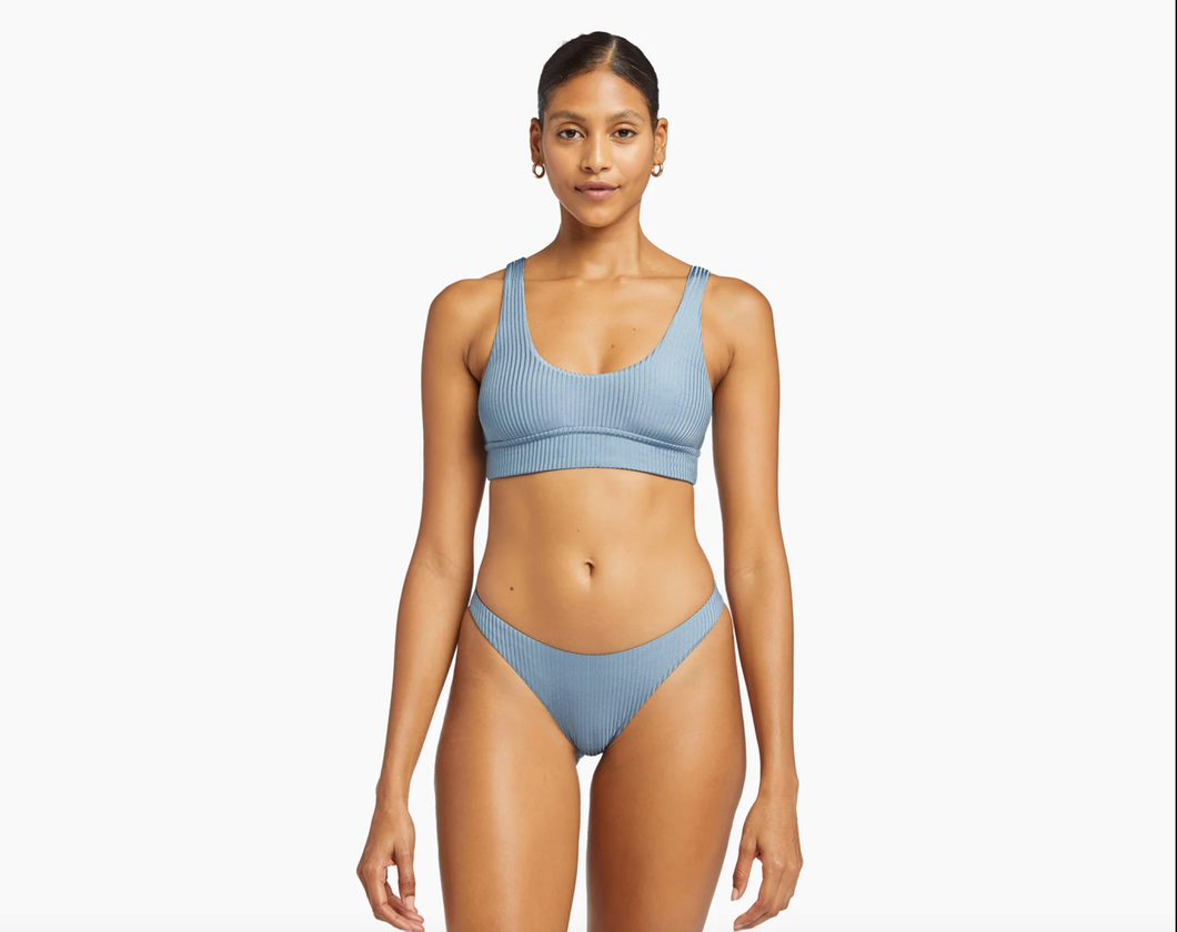 Vitamin A Swimwear 'Sienna' Bikini Top in Slate Shimmer Ecorib