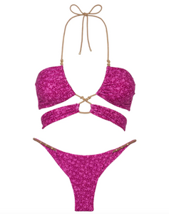 ViX Swimwear Kendra Gi Bikini Top in Gya Lotus
