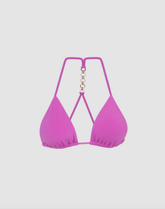 ViX Swimwear Greta T-Back Triangle Bikini Top in Lotus