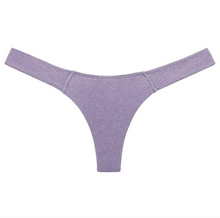Montce Swim 'Uno' Bikini Bottom in Lilac Sparkle