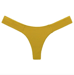 Montce Swim Micro Scrunch 'Uno' Bikini Bottom in Key Lime