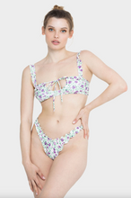 Khassani Swimwear 'Alma' Bikini Bottom in Purple Flowers
