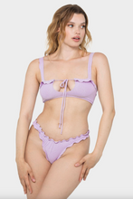 Khassani Swimwear 'Alma' Bikini Bottom in Shiny Lilac