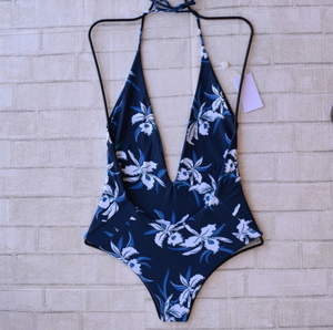 Mikoh Swimwear 'Hinano' One Piece in Hawaii Hula Blue